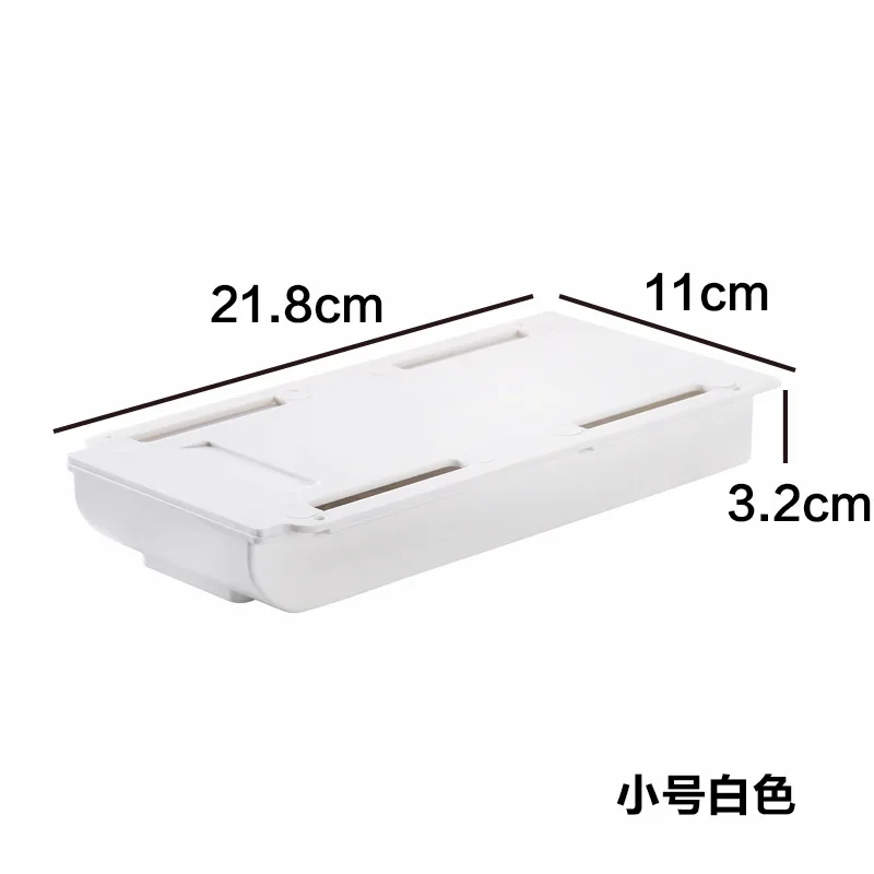 selbst Stock Bleistift ablage Schreibtisch Tisch Aufbewahrung schublade Organizer Kasten unter Schreibtisch stehen selbst klebende Lagerung unter der Schublade: Braun