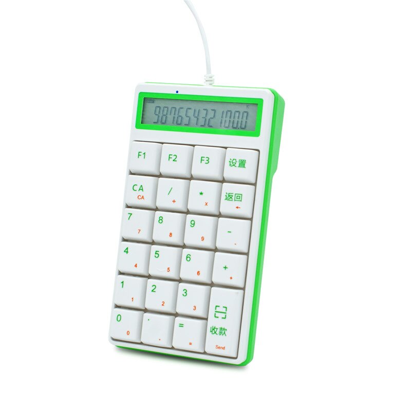 Sunreed/Sunreed Sk24 Cable with Numbers Small Keyboard with Screen Laptop Keyboard Keyboard Financial: Sk24 with Screen WeChat Version