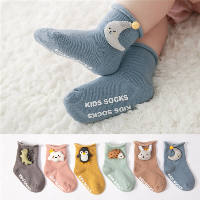 Baby kinderen kinderen baby jongen meisje katoenen crew panty unisex schattige cartoon dieren kousen zacht gezellig enkel voor 1-5 jaar