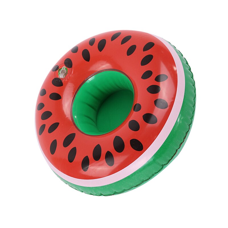 Porte-gobelet de piscine en forme d'ananas et de pastèque, porte-gobelet gonflable flottant pour collations, pour fête sur la plage ou à la piscine