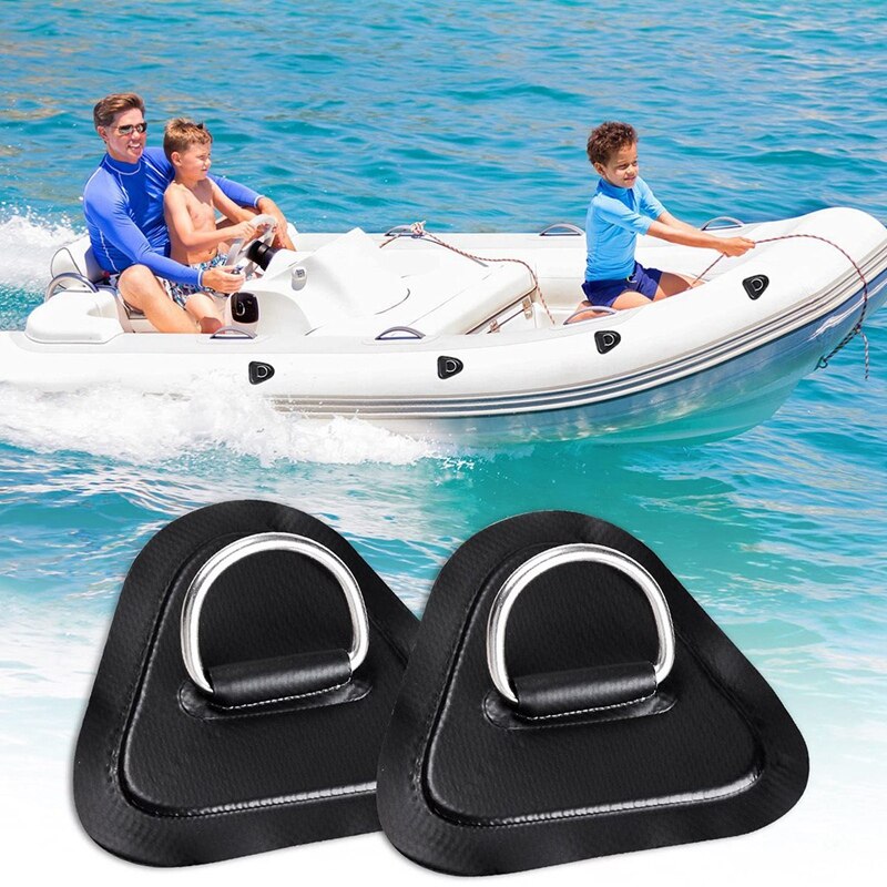 JHD-6Pack d-ring remendo para barco inflável caiaque dinghy sups d-ring pvc remendo canoa rafting acessórios