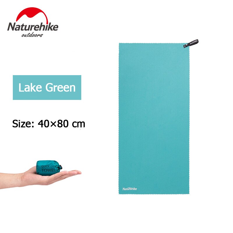 Naturehike Strand Handtuch Mikrofaser Handtuch Außen Schnell Trockenen Handtuch Schwimmen Schlecht Handtuch Fitnessstudio Yoga Handtuch Ultraleicht Reise Handtuch: see grün-40x80cm