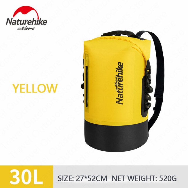 Naturehike-bolsa impermeable, bolsa seca, bolsa de natación, bolsa impermeable con separación en seco y húmedo, bolsa portátil de gran capacidad para nadar: 30L Yellow