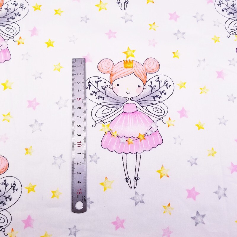 Lovely Girl Printed Cotton Twill Fabric Material For DIY Quilting Sewing Sheets Cribs Cushions Blanket Fabric For Baby&Children