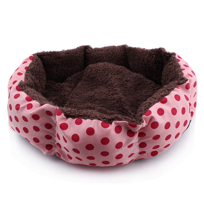 Achthoekige Pet Hond Bed Lange Pluche Opvouwbare Huisdier Bedden Zachte Wasbare Hond En Kat Mat Kennel Winter Warm Huisdier Kussen producten