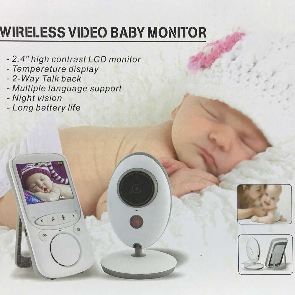Wireless Baby Monitor 2.4inch Digital Baby Safety Care Instrument Voice Intercom Room Temperature Monitoring Talk Back