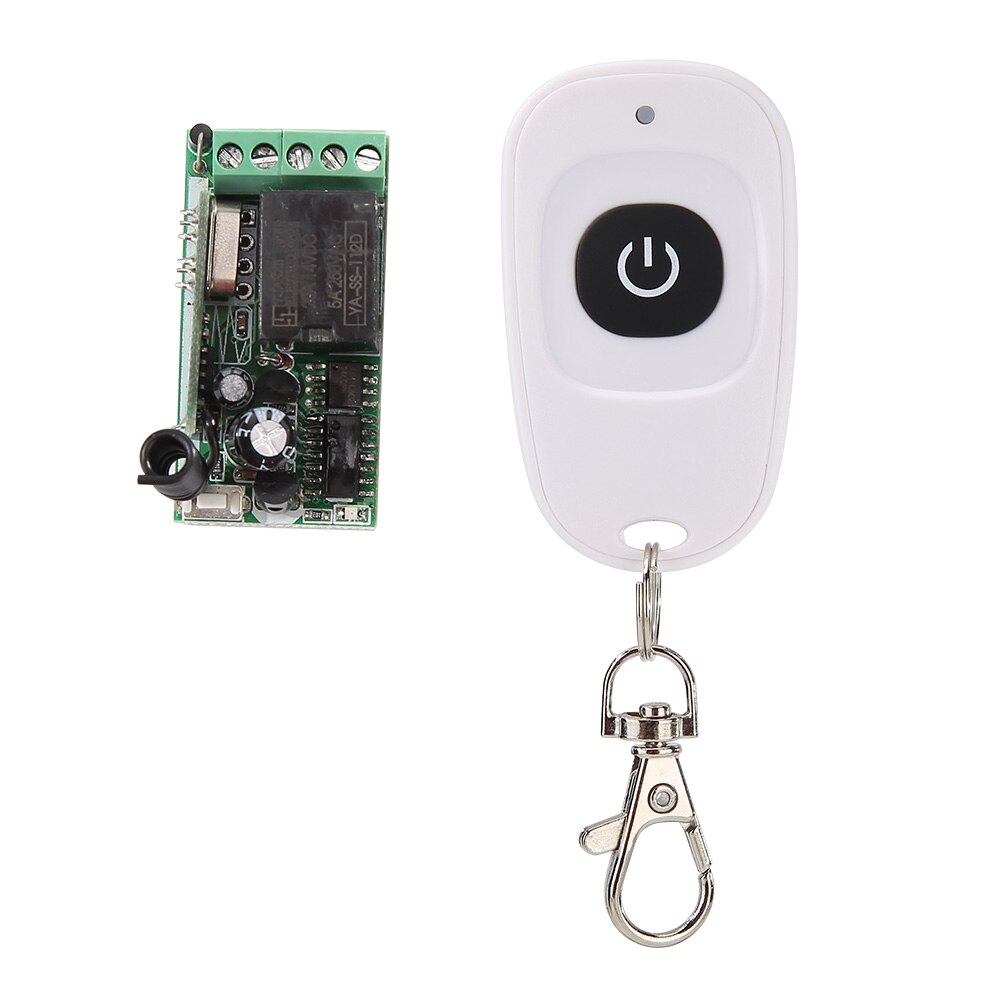 12V 433Mhz Afstandsbediening Draadloze Schakelaar Mini 1 Kanaal Relais Ontvanger Zender Elektrische Garagedeur Gate Auto Afstandsbediening clone