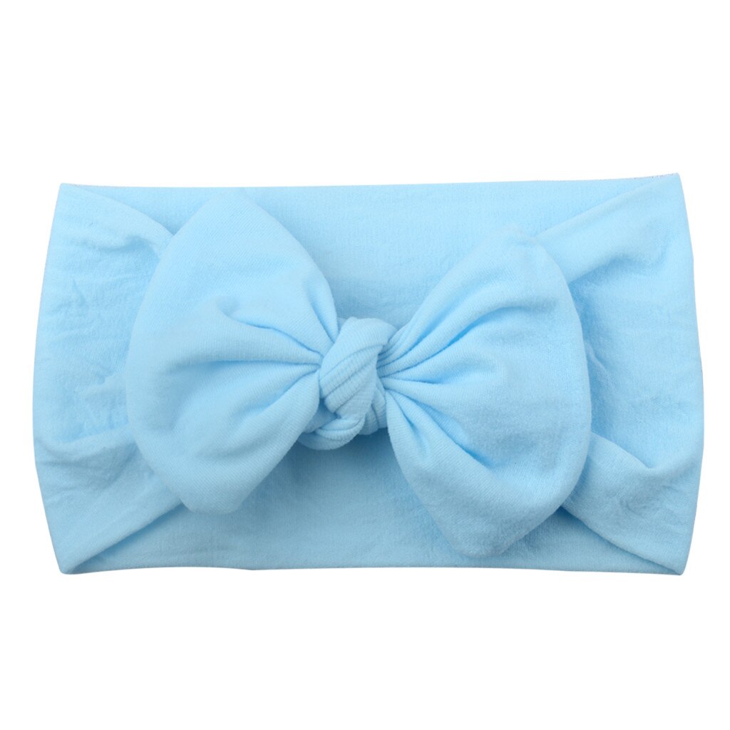 Haar Accessoires Meisjes Baby Peuter Solid Hoofdband Mini Hair Band Bow Hoofddeksels Elastiekjes Scrunchy L102: Q