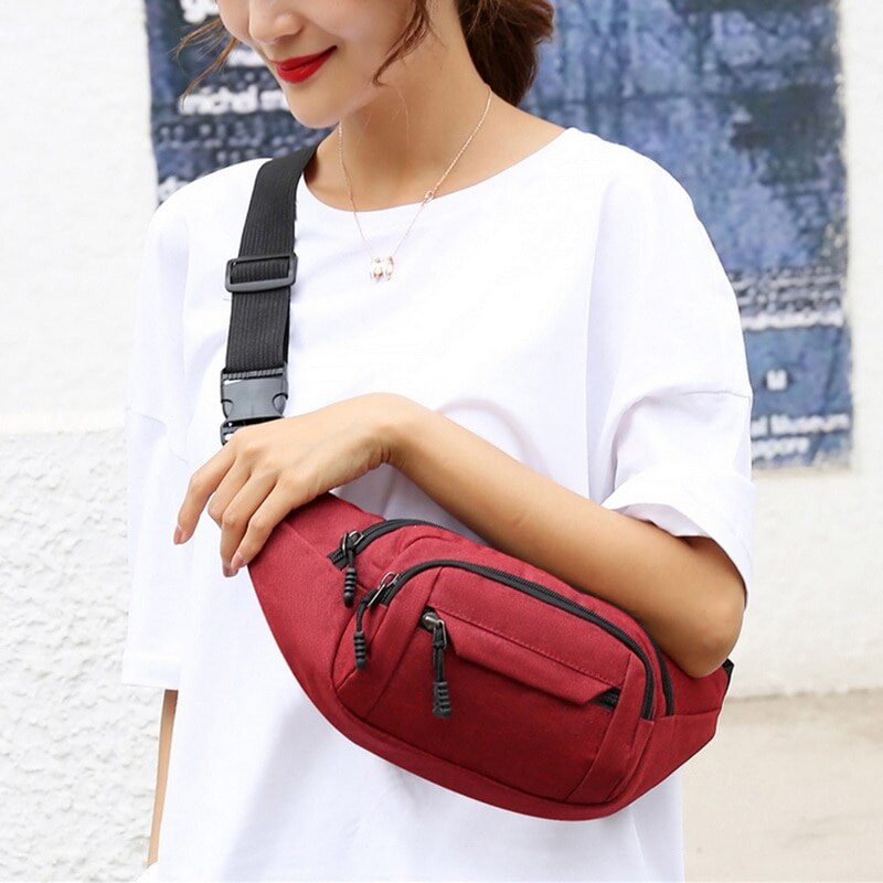 Männer Ich bin Freien Sport Schulter Taschen Taille Tasche Wasserdichte umhängetaschen für Männlichen USB Ladung Gürtel Tasche Reisen Pack