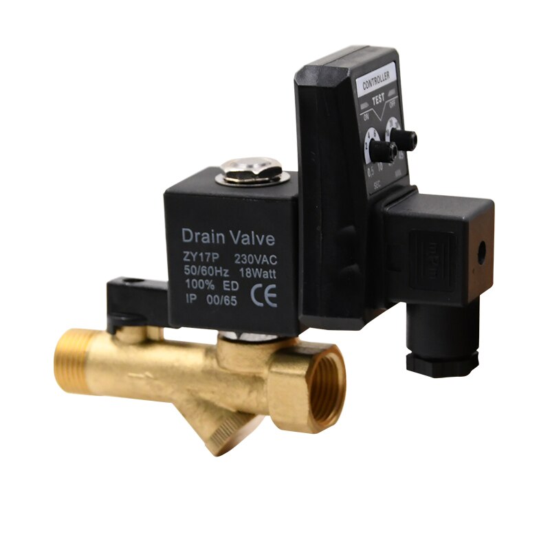Air Compressor Elektronische Aftapkraan 220V Timer Controller Automatische Gas Opslagtank 4 Punten Magneetventiel OMS-A \-B Oms: Siamese