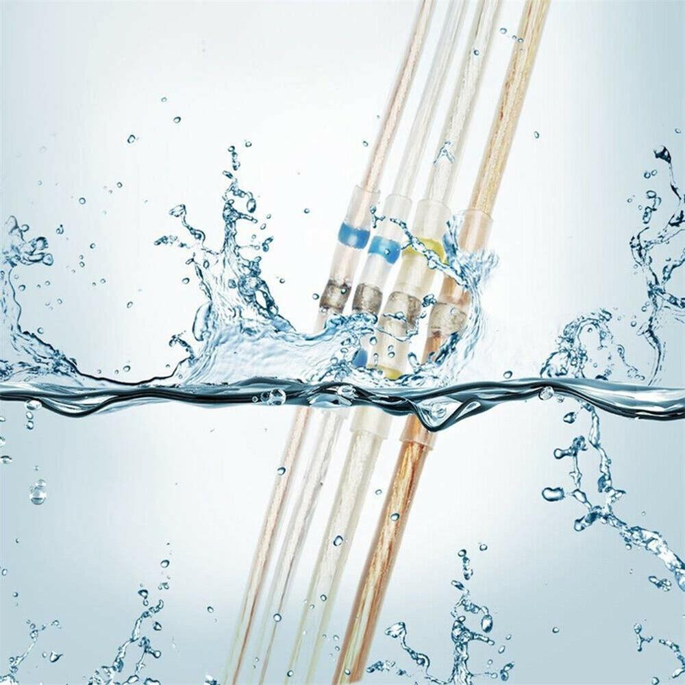 Tin Ring Crimp Terminal Connector Solder Wire Connector Sleeve Heat Shrink Butt Splice Waterproof Tin Ring Connector