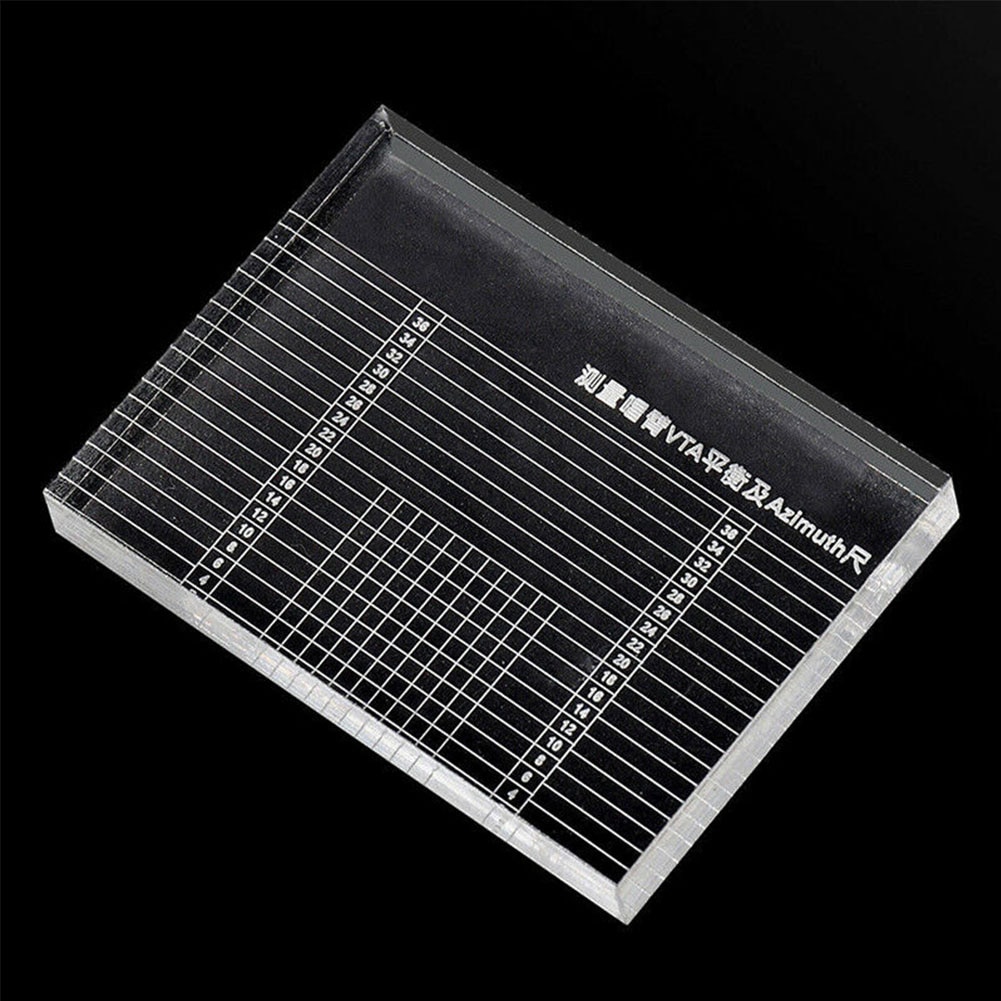 Plattenspieler VTA Azimut Herrscher Phono Tonarm Zubehör Vinyl Spieler Gleichgewicht Teile Acryl Lp Messung Klaren