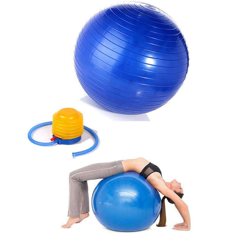 Exercise Ball - 75cm - Burst Resistant - High Grip Rubber - for Yoga, Pilates, Abs