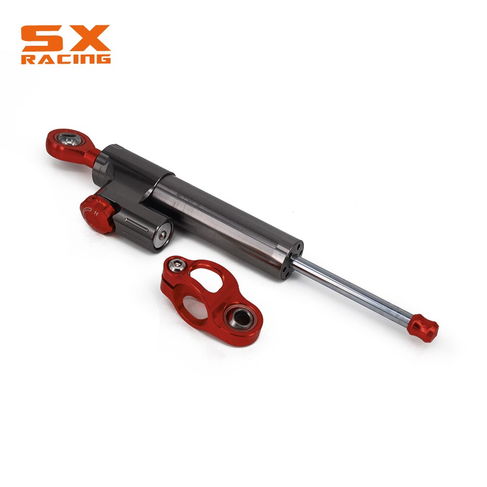 Motorcycle Steering Damper Stabilizer Bracket For KAWASAKI Z1000 Z 1000 Z750 Z 750 2003 03 04 05 06 07 08 09: Titanium Red