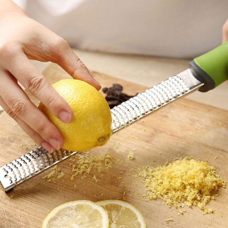 Rustfrit stål citrus citron blade ost rivejern parmesan ost citron ingefær hvidløg muskatnød chokolade grøntsager frugt
