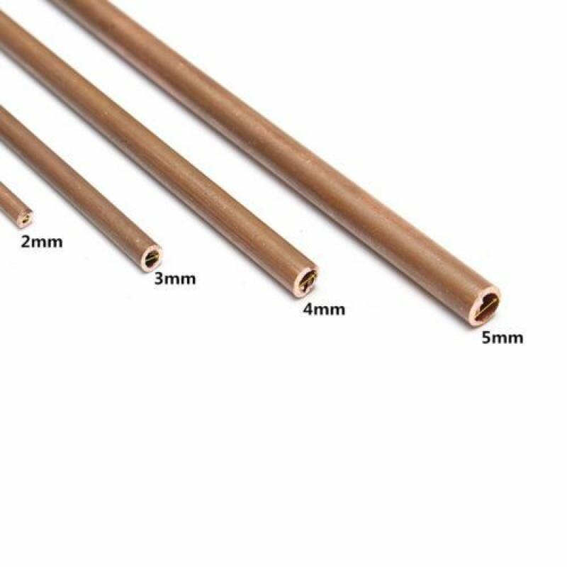 Tubo de cobre de para fontanería, varilla de bricolaje de 2mm - 5mm de diámetro interior, 300mm de longitud, 1 ud.