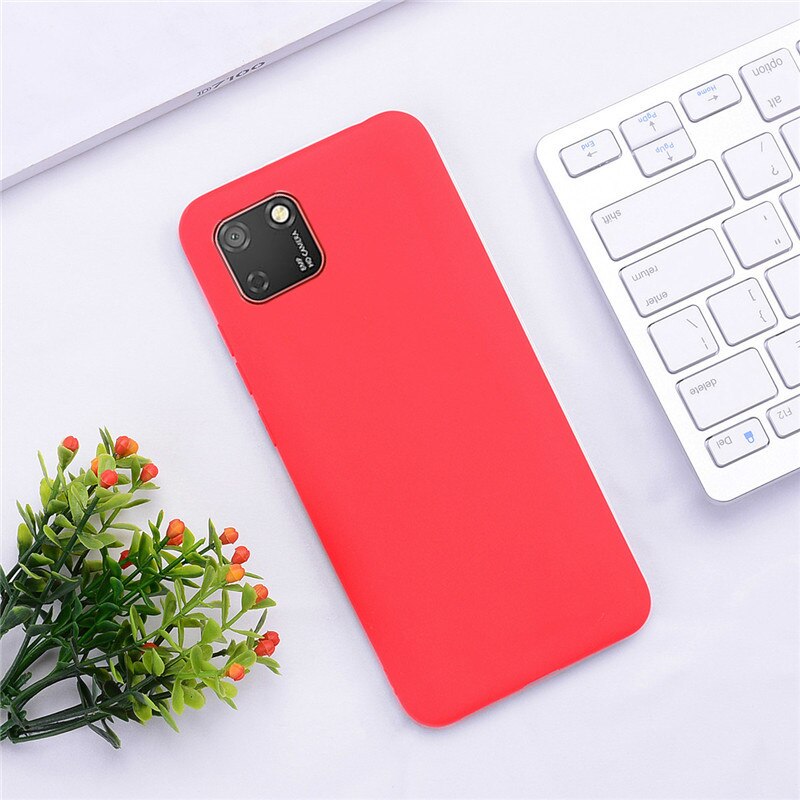 Soft Silicone Case For Huawei Y5p DRA-LX9 Case Silicone Back Cover Y5P Phone Case For Huawei Y5P 5.45 Cover Coque Fundas: 4 Dark Pink