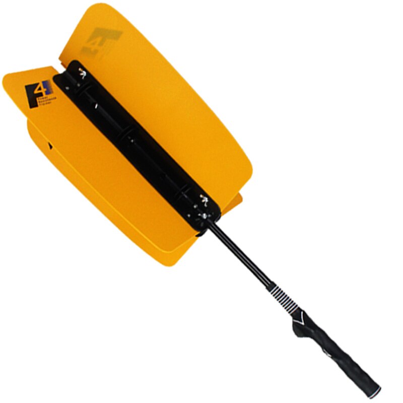 1set Golf Swing Trainer Wind Exercise Fan Wind Swing Stick Golf Power Resistance Trainer Golf Products: Orange