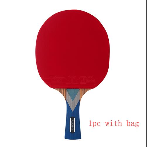 Originele Loki 6 Ster Pro Tafeltennis Racket Wrb Carbon Blade Ping Pong Bat Paddle Pingpong Tabletennis Met Ittf Rubber: 1pc FL long handle