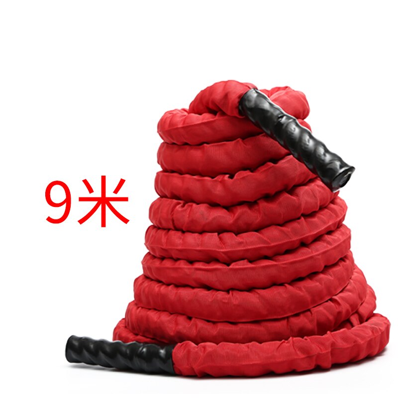 Cuerda de batalla pesada de 25MM x 9M, equipo de entrenamiento de cuerpo completo para Crossfit, gimnasio, Fitness, cuerdas de entrenamiento de Cardio al aire libre: 9m-2