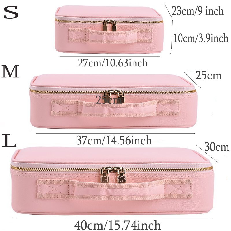 LHLYSGS PU Wasserdichte Kosmetische fallen Koffer Multi-stöckige Große Professionelle machen-hoch Tasche Frauen Schönheit Veranstalter Kosmetik Tasche
