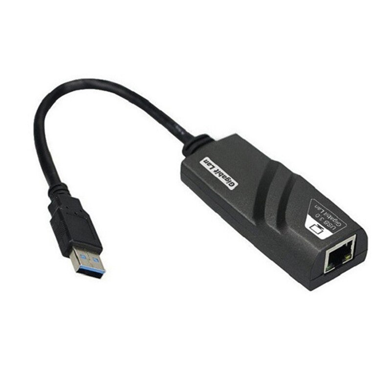 Adaptador de red USB 3,0 a RJ45 Gigabit Ethernet LAN (10/100/1000) Mbps, tarjeta de red Ethernet para PC,: Default Title