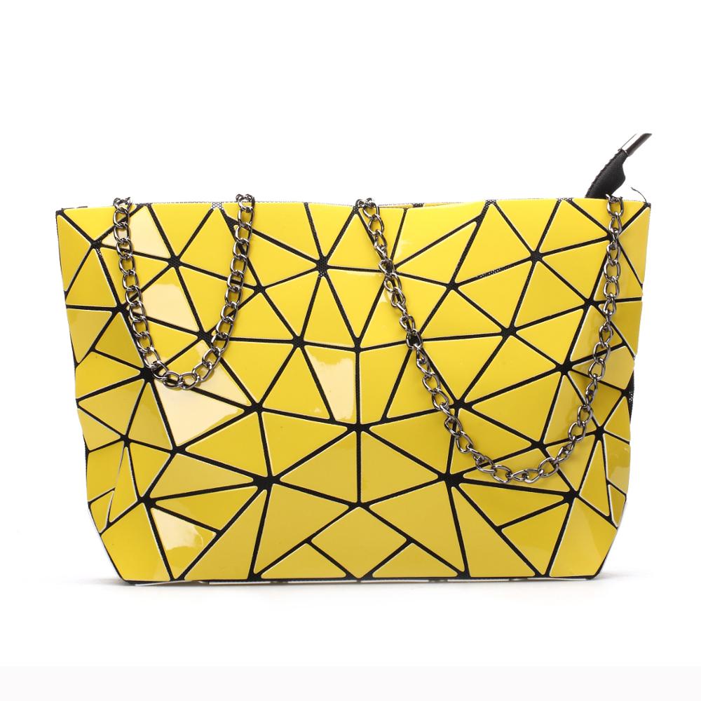 Vrouwen Keten Schoudertas Sac A Main Tas Mode Geometrische Messenger Bags Vlakte Vouwen Crossbody Tassen Clutch Avondtasje Bolso