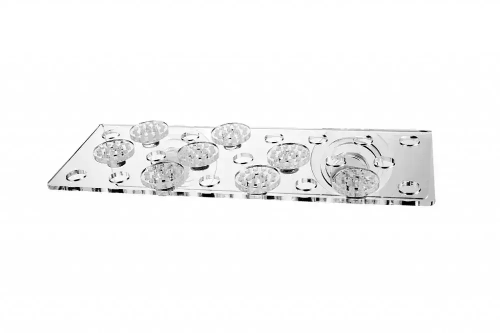 Koraal magnetisch rek acryl aquarium koraal frag rek houder basis transparant vistank koraal fraghouder houder (23 gaten