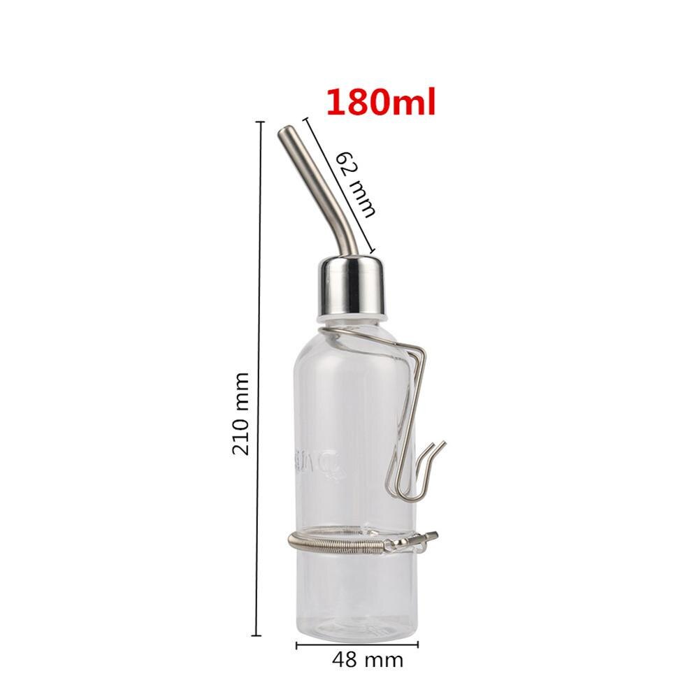 Bebedero para conejos, botella de agua para mascotas, dispensador para hámster, conejillo de indias, erizo, Totoro, 180ml/350ml, 1 unidad: 180ml