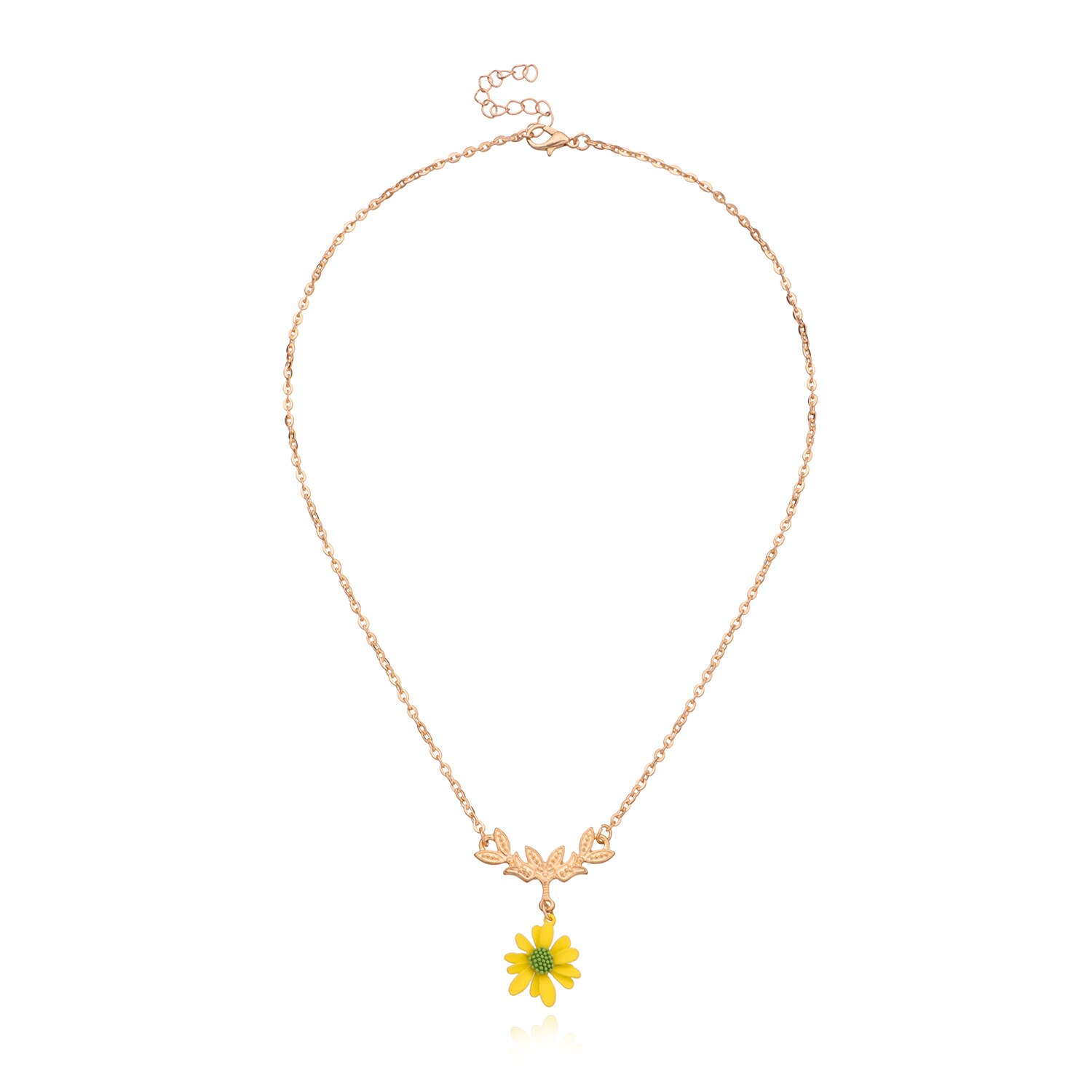 Nowe koreańskie piękne kwiaty Daisy kolorowe zroszony urok komunikat krótki Choker naszyjnik dla kobiet biżuteria wakacje: SP1369-6-1