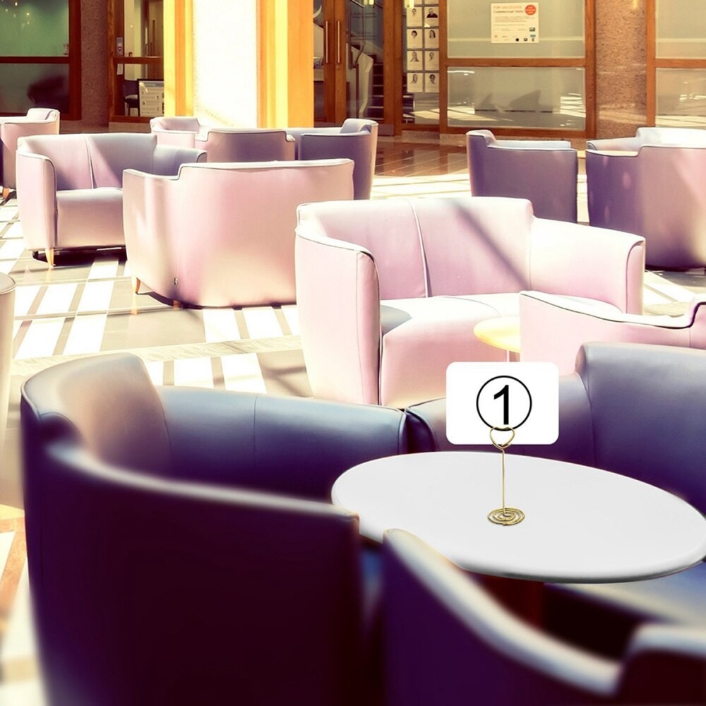 6 stuks gouden hartvormige fotohouders, tafelnummerhouders, plaatskaarthouders, menuklemmen voor bruiloften (goudkleurig)