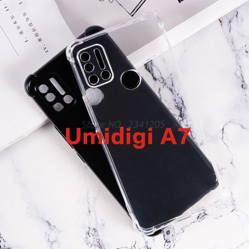 Soft Black TPU Case For Umidigi A7 Pro A7Pro Back Cover Ultra Thin Transparent Phone Case For Umidigi A7 A 7 Silicone Case Etui