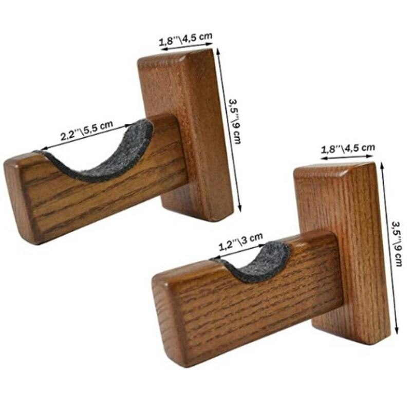 2 Pcs Honkbalknuppel Staat Schroeven Bat Houders Voor Muur Met Vilt Liner En Schroeven Bat Wall Mount Honkbalknuppel display Wall