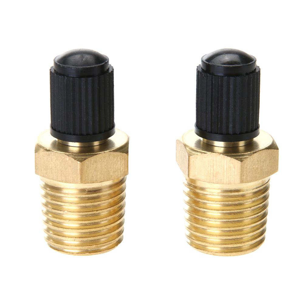 2pcs 1/8in Brass Tire Tyre Air Compressor Tank Fill Valves for Dunlop Valve Car Accessories: 1in4