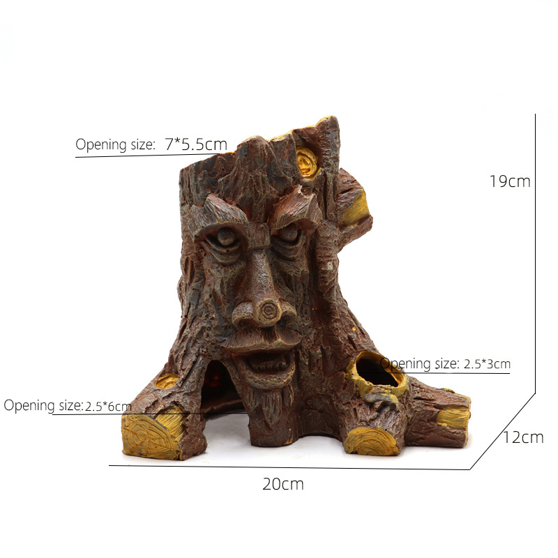 Hars Reptiel Verbergen Grot Terrarium Decoratie Hagedissen Slang Schildpad Onderdak Verbergen Rest Grot Reptielen Doos Aquarium Landschap Decor: MULTI