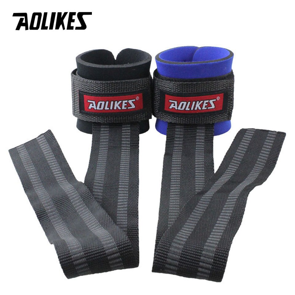 Aolikes 2 stk/parti gym sport armbånd fitness håndvægte træning håndled støtte stropper wraps med hånd power bands vandret stang