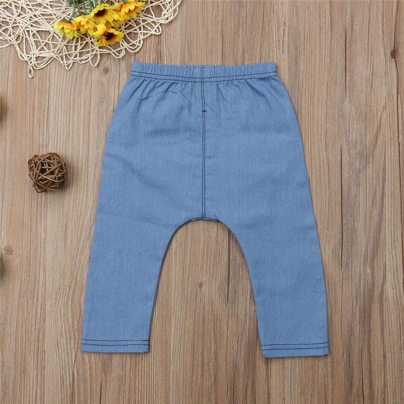 Lazychild Schattige Baby Broek Mode Jongens Meisjes Denim Broek Animal Print Lange Broek Bodems Kids Broek Broek Baby Leggings