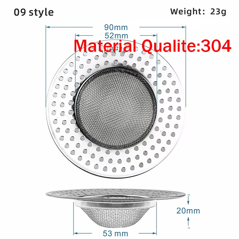 Kitchen Sink Filter Stainless Steel Mesh Sink Strainer Filter Bathroom Sink Strainer Drain Hole Filter Sewer Screen Strainers: Chocolate