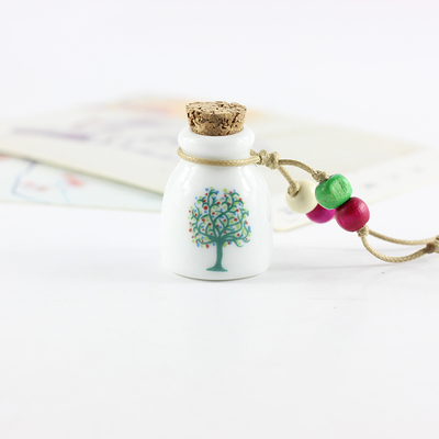 Cute perfume bottle necklace women's ceramic classic necklaces & Pendants DIY handmade necklace for women #1199: DZ116