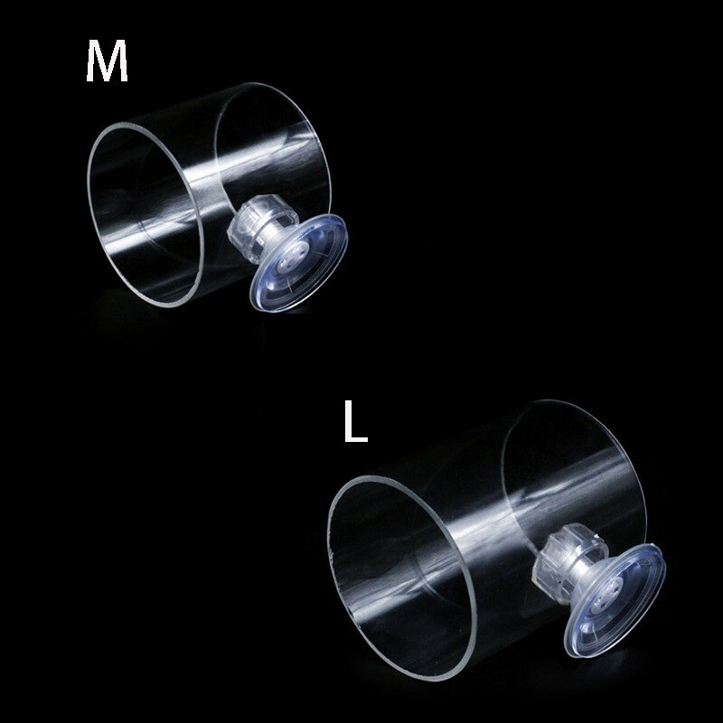 Aquarium Fish Feeder Acrylic Transparent Aquarium Fish Bowl Feeding Ring With Suction Cup Fish Tank Feeder Aquarium Accessories