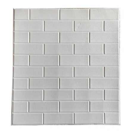 NW63 White Simple Brick Self-Adhesive Wall Panel 438110079