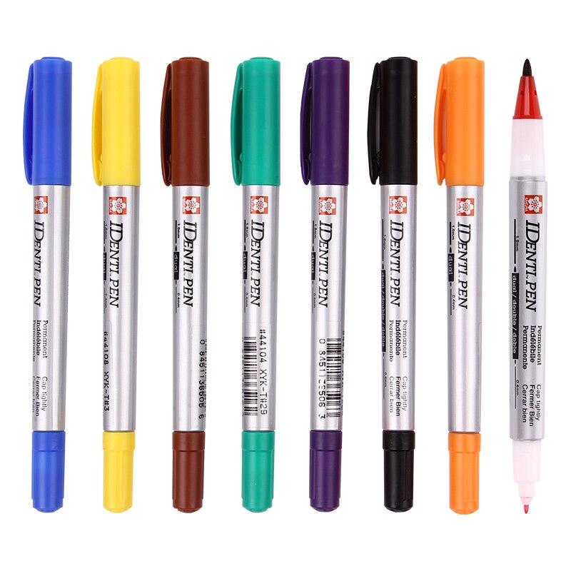 8 couleurs japonais Sakura marqueur stylo brosse double tête CD papier tableau blanc dessin Fineliner croquis stylos Art papeterie fournitures