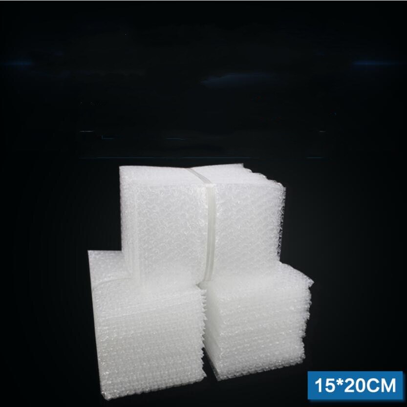 100pcs 10x15cm White Plastic Envelope Bubble Packing Bags PE Clear Shockproof Packaging Bag Double Film Bubble Bag