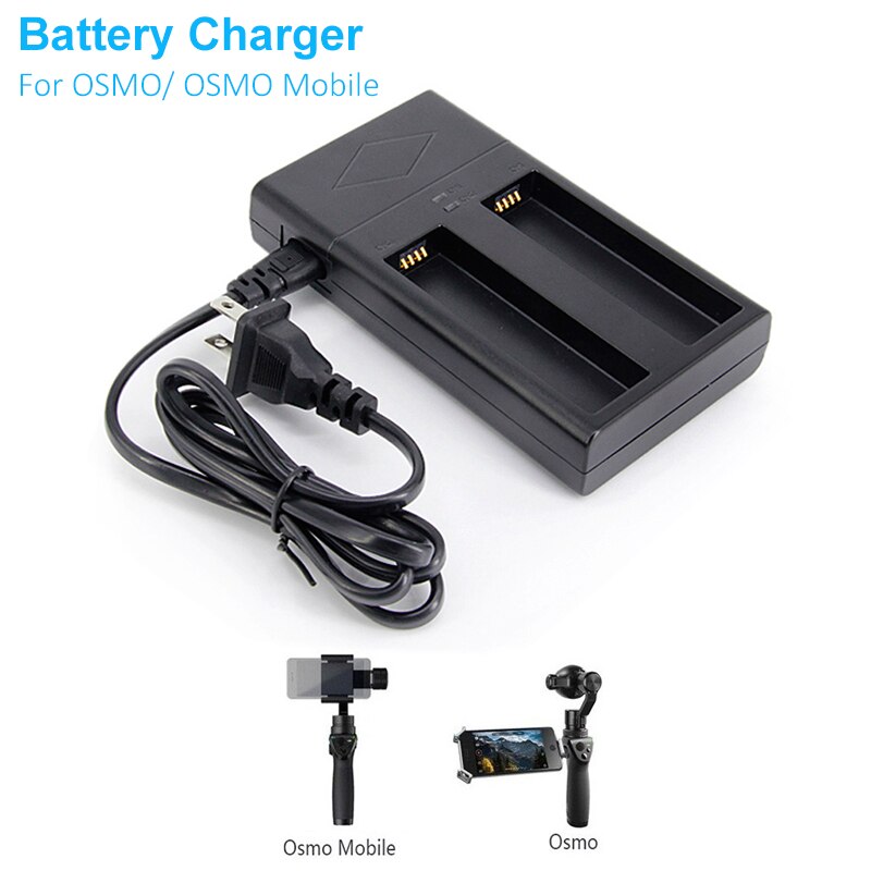 Universele Batterij Dual Charger voor DJI OSMO/OSMO Mobiele Handheld Gimbal Batterij Oplader LED Indicator met US/EU plug