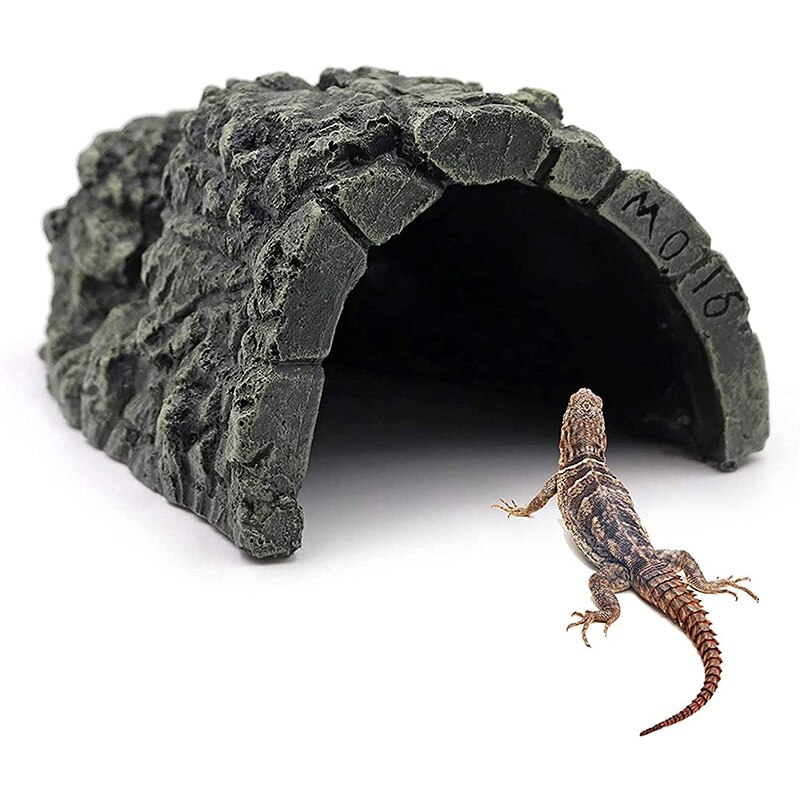 Cachette de poisson en résine, grotte d'aquarium, tortue de paysage, Reptile, bassin, décoration, plante décorative