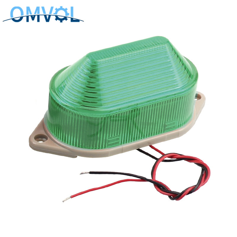 N-3051 Lampje Strobe Signaal Waarschuwingslampje Lamp Kleine Knipperlicht Security Alarm 12V 24V 220V Led: AC220V green