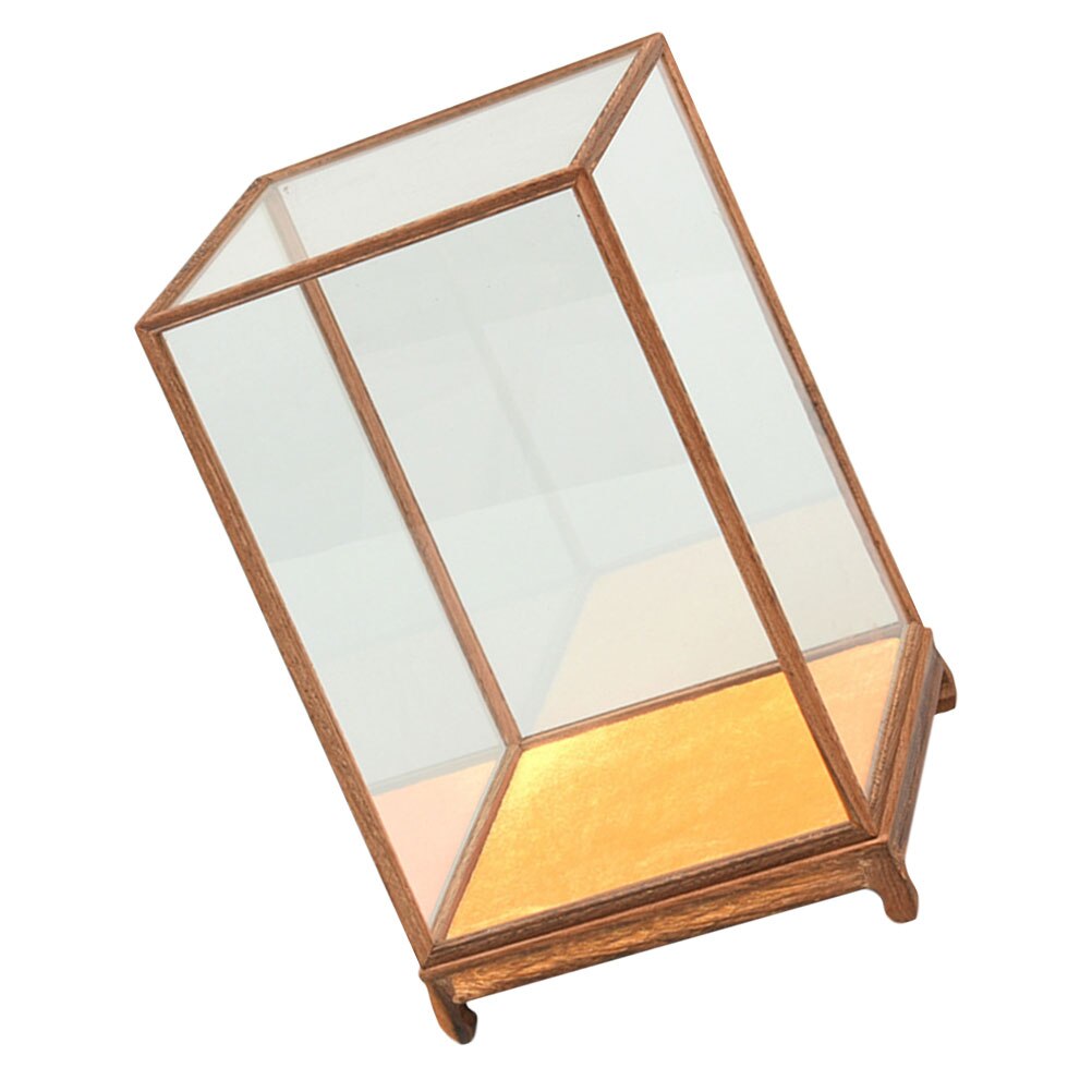 Transparent Glass Box Multi-function Display Box Desktop Display Case Show Supply