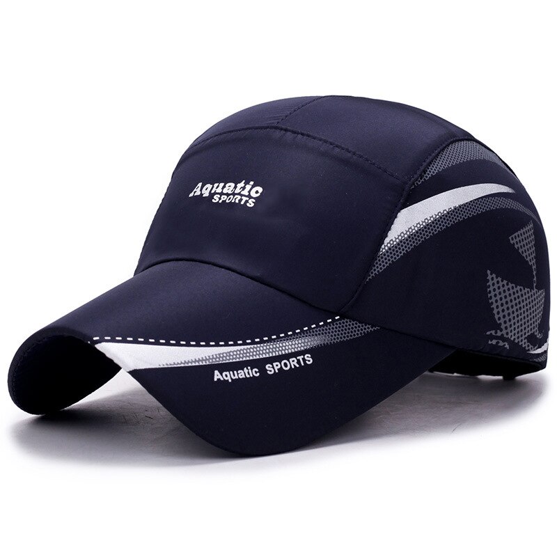 Outdoor Golf Vissen Hoeden Voor Mannen Quick Dry Waterdicht Vrouwen Mannen Baseball Caps Verstelbare Sport Zomer Zon Hoeden: 1 navy blue