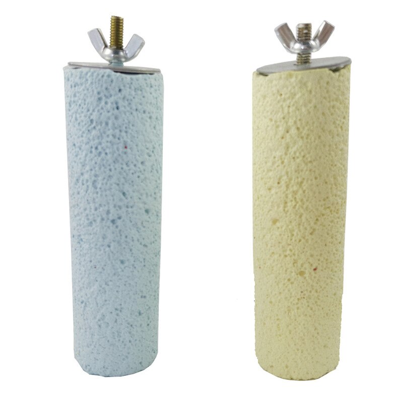 Chinchilla molare pietra molare sbarra pappagallo rettifica rettifica artiglio sbarra ottavino uccello giocattolo di legno giocattoli di uccelli forniture per animali da compagnia