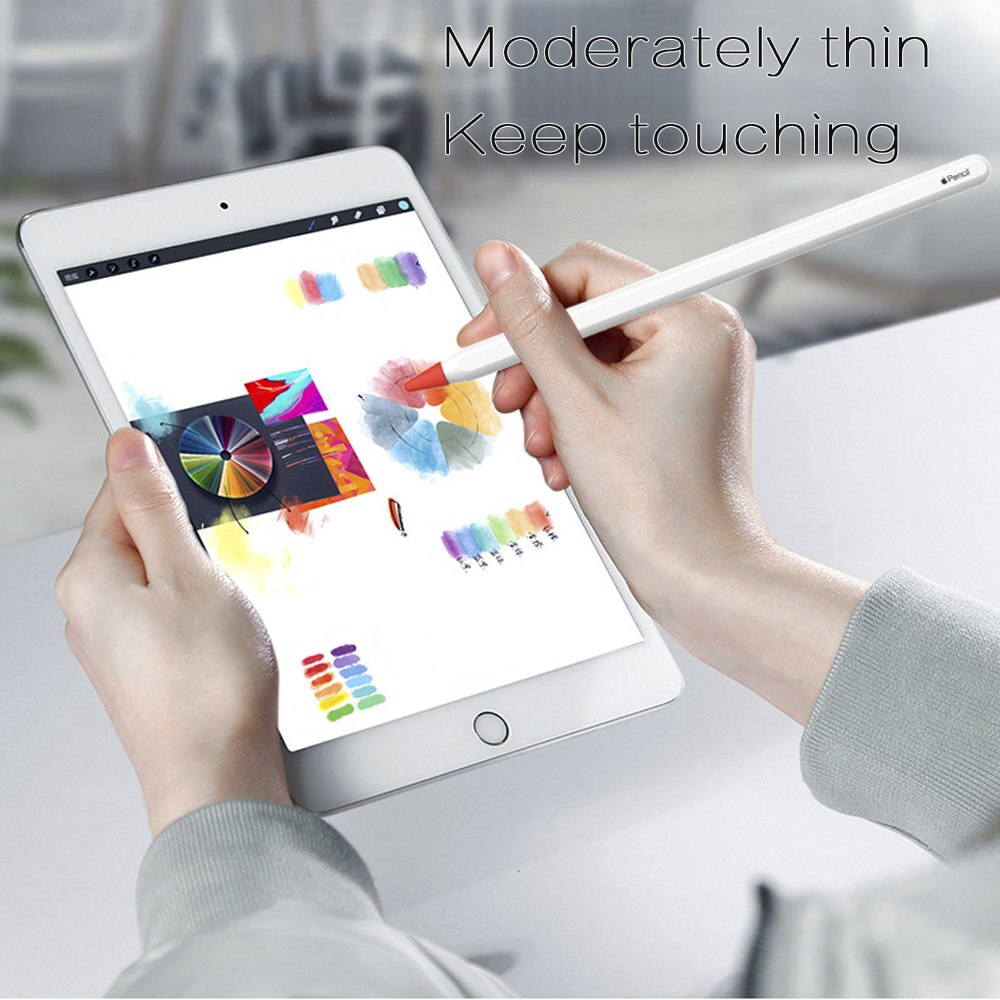 8pcs Silicone Replacement Nib Protective Cover Skin for Apple Pencil tip Tablet stylus Touch Pen Nib Cover стилус для планшета